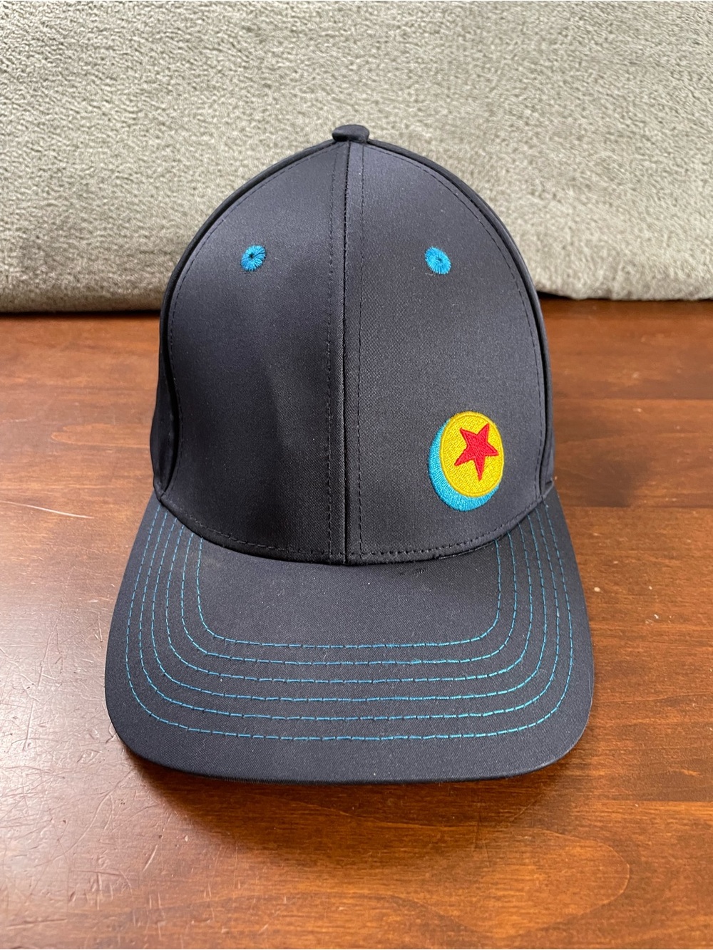 Disneyland Pixar Fest Hat Cap Adjustable Strap Blue Logo Unisex One Size Casual